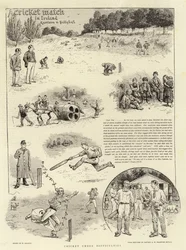 Een cricketwedstrijd in Ierland